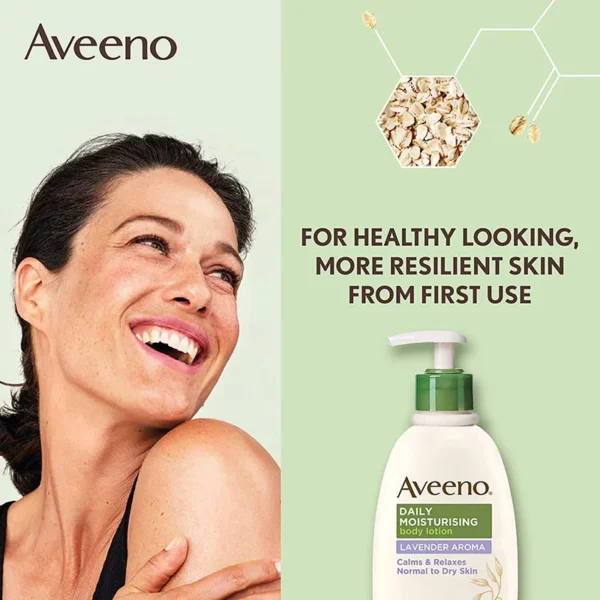 AVEENO Daily Moisturising Lotion with Lavender Aroma – 300ml - Image 2