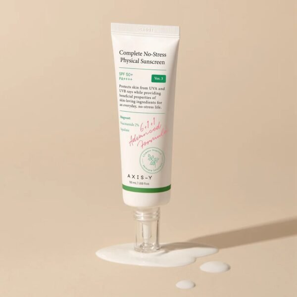 Axis-Y Complete No-Stress Physical Sunscreen 50ml - Image 5