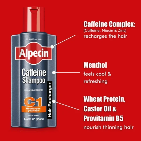 Alpecin Caffeine Shampoo C1 – 250ml - Image 2