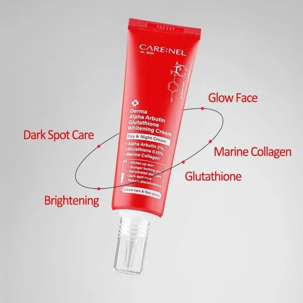 CARE:NEL Derma Alpha Arbutin Glutathione Lightening Cream – 45ml - Image 4