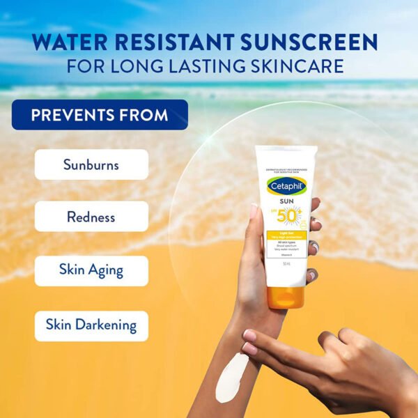 Cetaphil SUN LIGHT GEL SPF 50+ (50ml) - Image 2