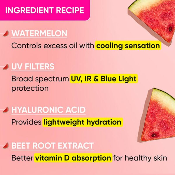 Dot & Key Watermelon Hyaluronic Cooling Sunscreen SPF 50 PA+++ (80ml) - Image 3