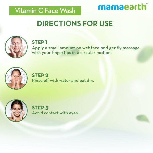 Mamaearth vitamin C face wash 100ml - Image 2