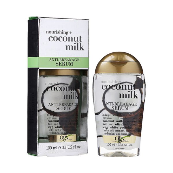 OGX Nourishing + Coconut Milk Anti Breakage Serum – 100ml - Image 2