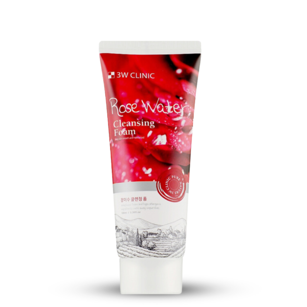 3w Clinic Rose Water Cleansing Foam 100 ml