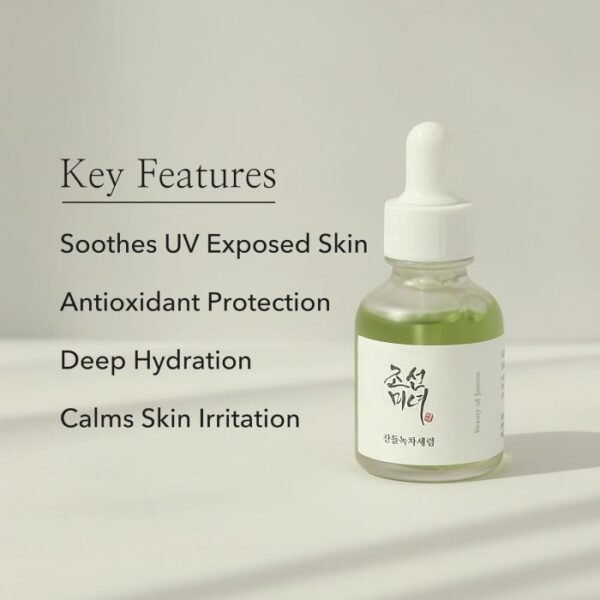 BEAUTY OF JOSEON CALMING SERUM : GREEN TEA + PANTHENOL 30ML - Image 3