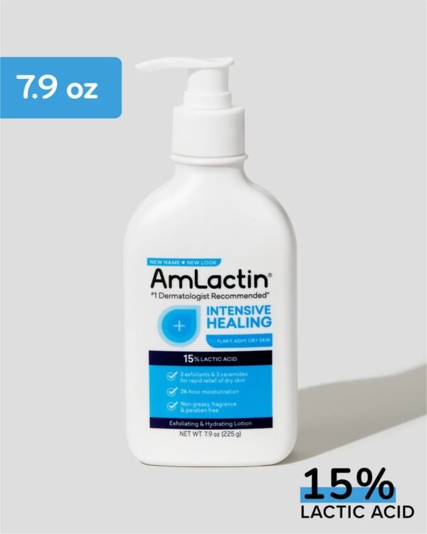 Amlactin Intensive Healing Lotion with 15% Lactic Acid AHA - Image 2