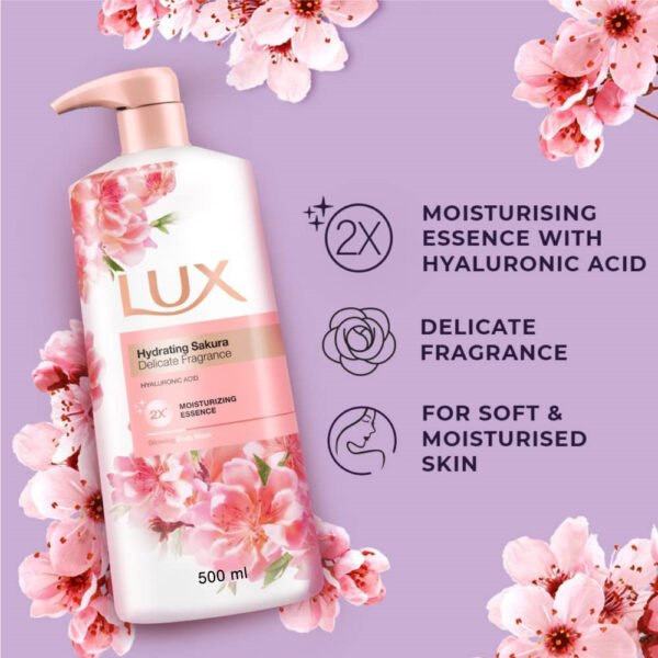 Lux Delicate Fragrance Body Wash Dewy Sakura (500ml) - Image 4
