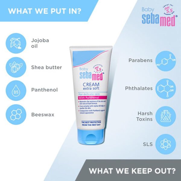 Sebamed Extra Soft Baby Cream 200ml - Image 3