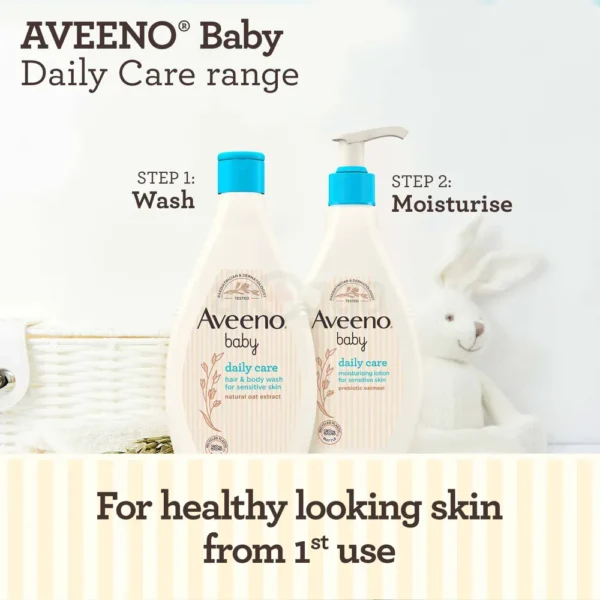 Aveeno Baby Daily Care Hair & Body Wash 400ml - Image 3