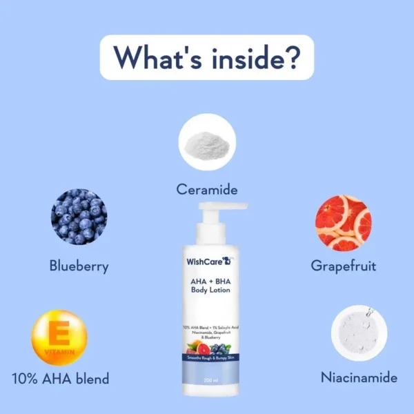 WishCare AHA + BHA Body Lotion 200ml - Image 5