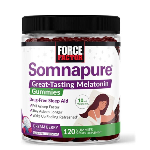 Force Factor Somnapure Melatonin 10mg – 120 Gummies