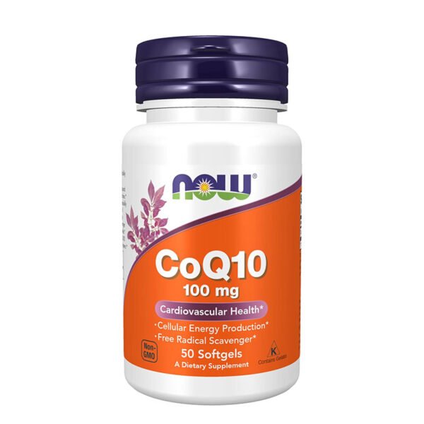 NOW Supplements CoQ10 100mg – 50 Softgels