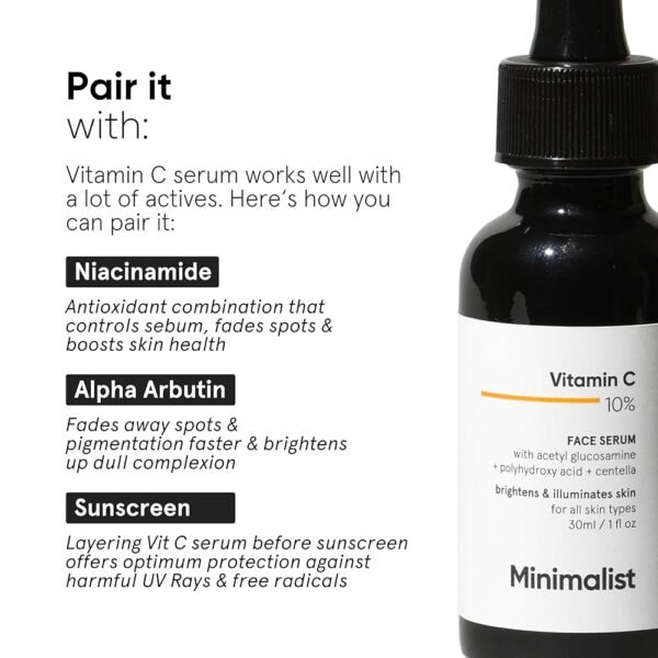 Minimalist Vitamin C 10% Face Serum 10ml - Image 2