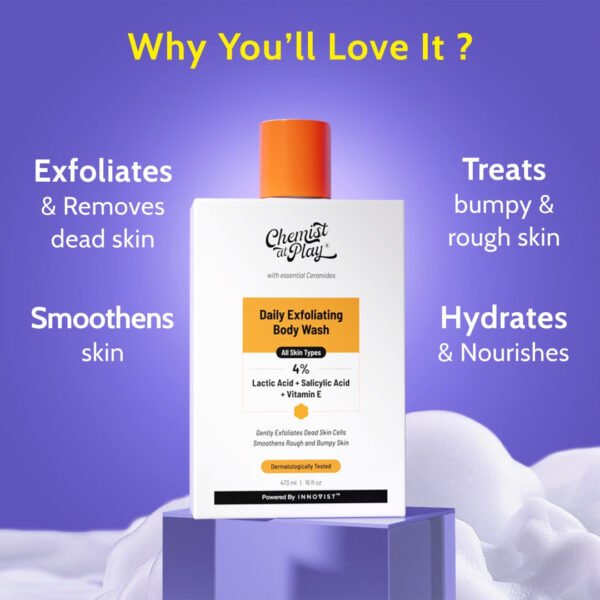 Chemist at play Exfoliating Body Wash with Lactic Acid 236 ml - Image 2