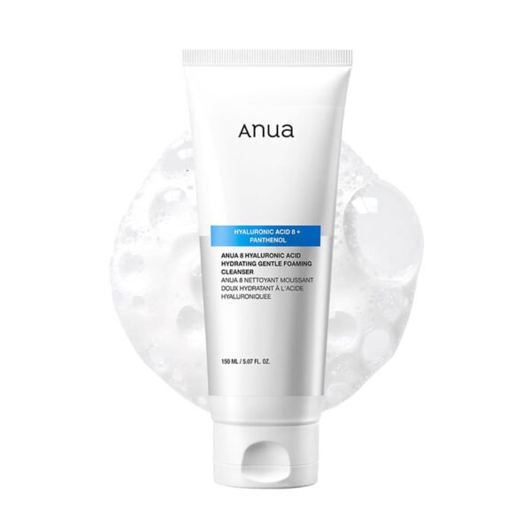 ANUA 8 Hyaluronic Acid Hydrating Gentle Foaming Cleanser – 150ml