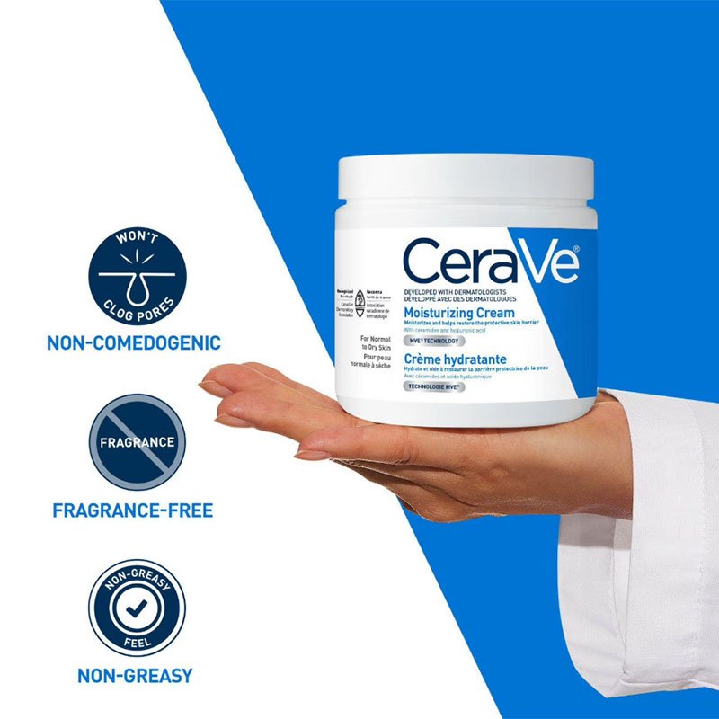 CeraVe Moisturizing Cream Normal To Dry Skin Cream Hydratante – 453gm