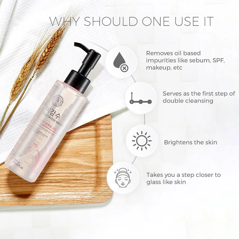 The Face Shop Rice Water Bright Light Cleansing Oil – 150ml - Image 2