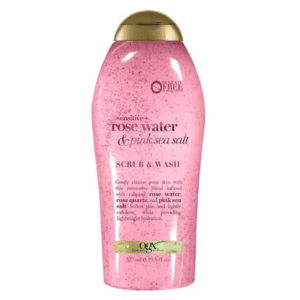Ogx SENSITIVE + Rose Water & Pink Sea Salt Scrub & Wash 577ml